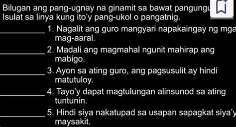 Bilugan Ang pang ugnay na ginamit sa bawat pangungusap.